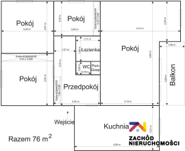 4 pokoje &124; 76 m? &124; balkon &124; piwnica &124; garaż